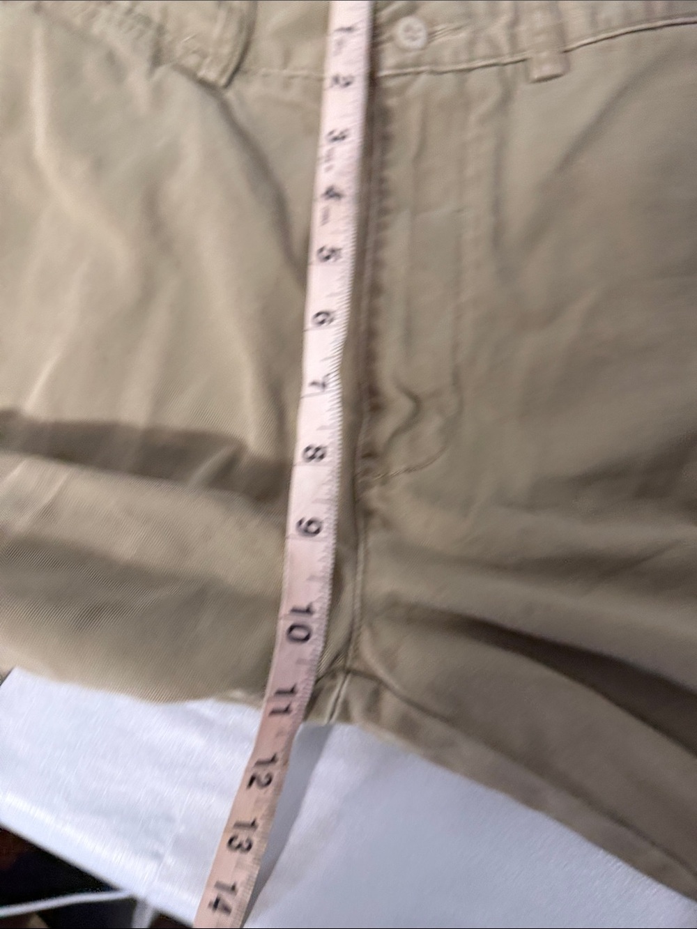 Ralph Lauren Polo Men's Olive/ Khaki  Flat-Front Chino Shorts - Picture 6 of 9